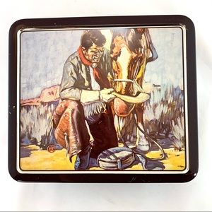 VINTAGE TIN CONTAINER MADE IN WEST GERMANY